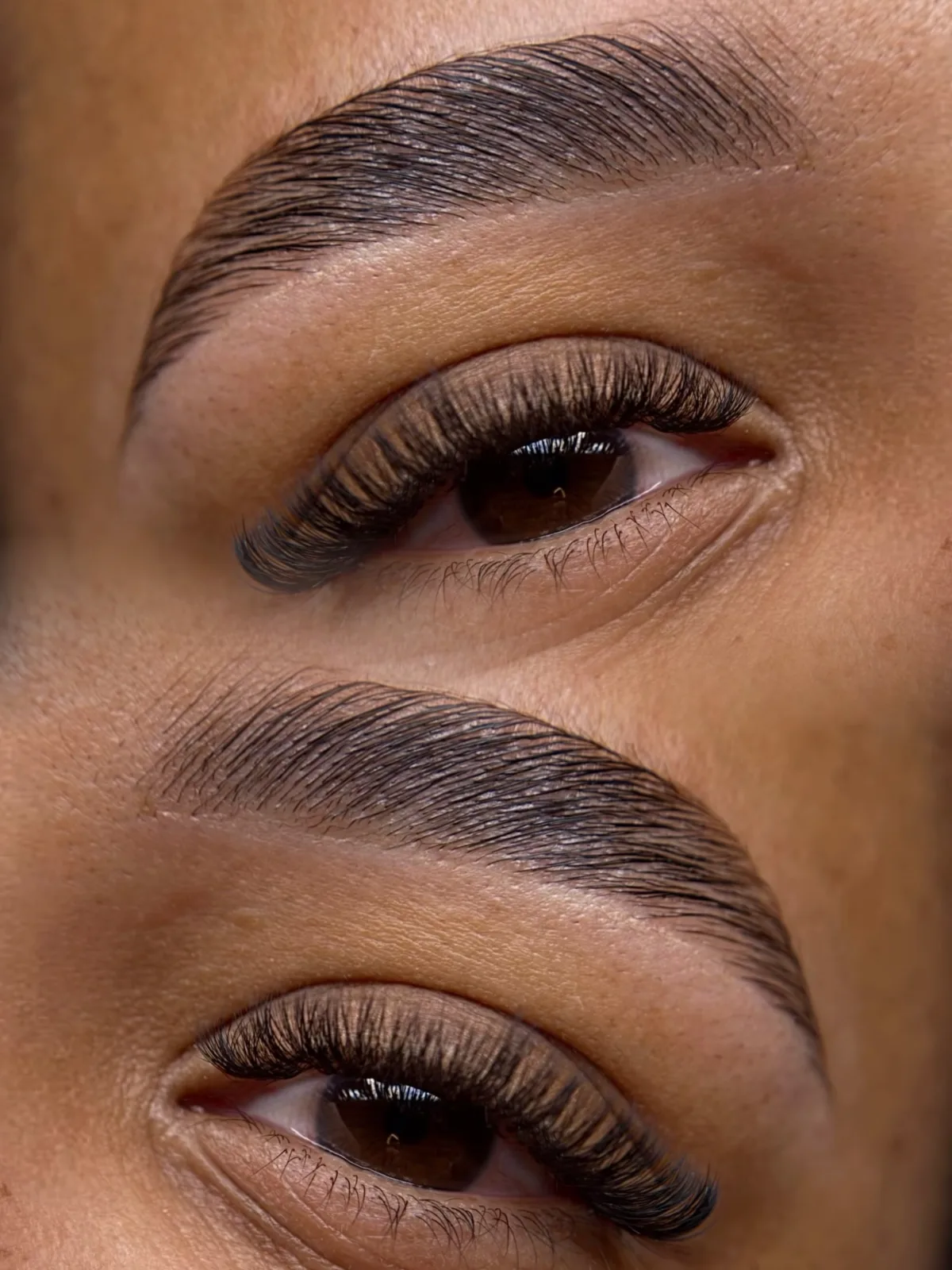 Wimpernverlängerung im Detail